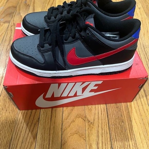 Nike dunk low black red blue - Picture 1 of 5